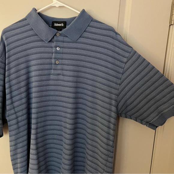 Vintage mens striped short sleeve polo shirt | size Extra Large - Picture 6 of 10